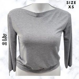 2 Liv Women's Grey Shirt Size XS